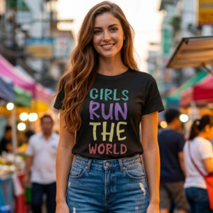 Mädchen regieren die Welt Feministisch T-Shirt