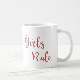 Mädchen regieren. Inspirationstypografie Cool Kaffeetasse