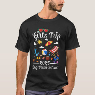 Mädchen Reise 2025 Sommerferien Long Beach Island T-Shirt