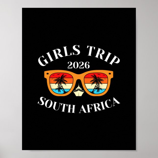 Mädchen Reise 2026 Südafrika Frühlingsferien 2026  Poster (Vorne)