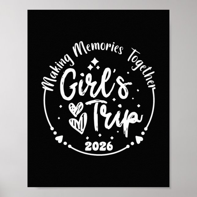 Mädchen Reise 2026 Süße Mädchen Wochenende 2026 So Poster (Vorne)