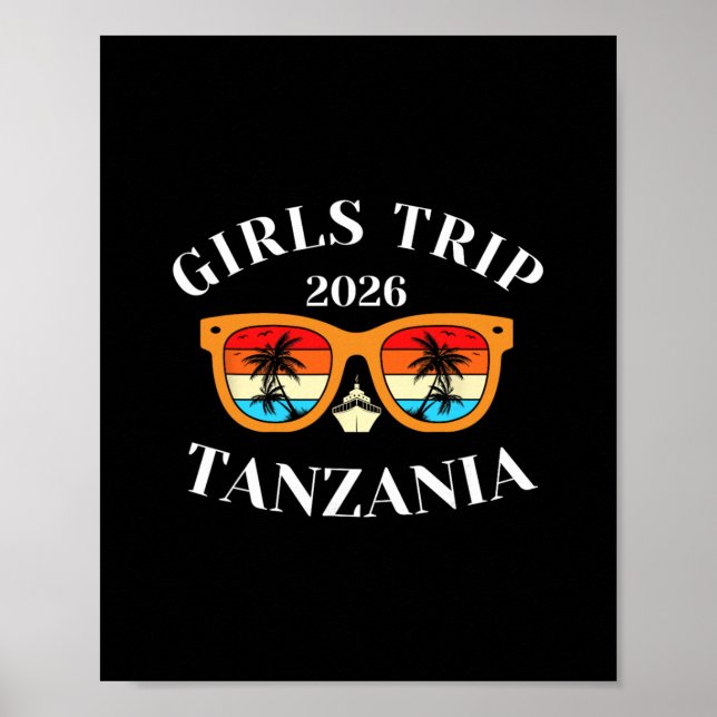 Mädchen Reise 2026 Tansania Frühlingsferien 2026 K Poster (Vorne)