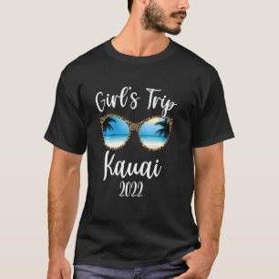Mädchen Reise Kauai 2022 Strand Sonnenbrille Sprin T-Shirt