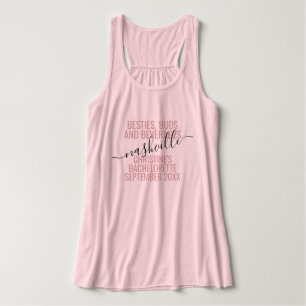 Mädchen Reise Persönliches Ziel Besties Rosa Tank Top
