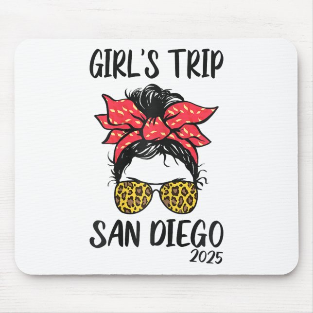 Mädchen Reise San Diego 2025 Urlaub Mädchen Wochen Mousepad (Vorne)