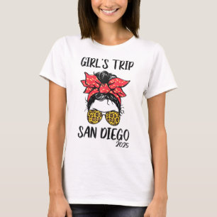 Mädchen Reise San Diego 2025 Urlaub Mädchen Wochen T-Shirt