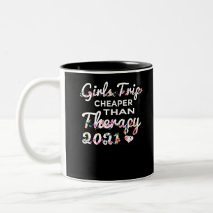 Mädchen reisen billiger zweifarbige tasse