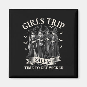 Mädchen reisen Salem Zeit, um sich die Hexenwische Magnet