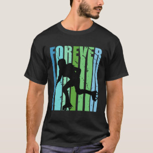 Mädchen Retro Forever Rollschuhfahren Bday Roller T-Shirt