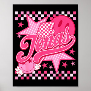 Mädchen Retro Jonas Groovy Blume Vorname D 80er Poster