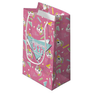 Mädchen Retro Rosa Einhorn Geburtstag Kleine Geschenktüte
