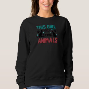 Mädchen Rettend Tiere retten Hunde Sweatshirt