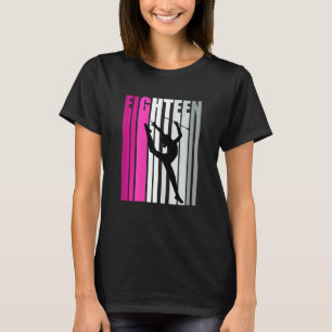 Mädchen Rhythmische Gymnastik 18. Geburtstag Baton T-Shirt