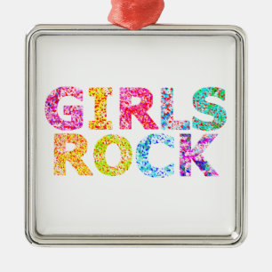 Mädchen Rock Design Stärkung des Geistes für Fraue Ornament Aus Metall