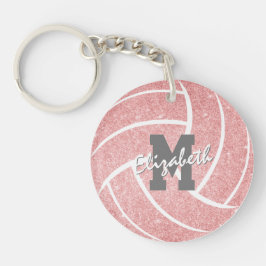 Mädchen rosa Beuteltasche mit Monogramm Schlüsselanhänger