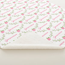 Mädchen Rosa Blumenname Blanket