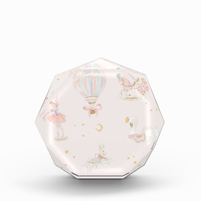 Mädchen Rosa Prinzessin Ballerina Märchen Schlafzi Fotoblock (Vorderseite)