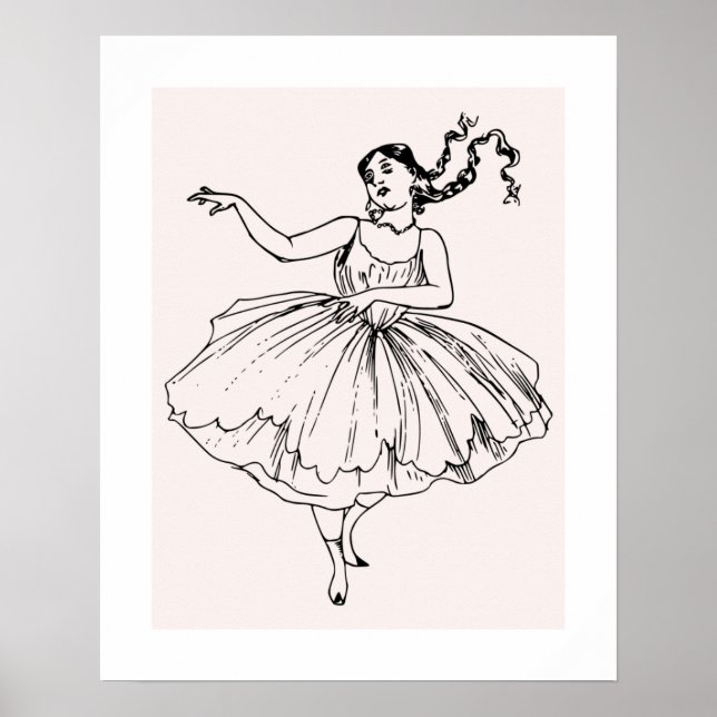 Mädchen Schöne Kunst Poster (Vorne)