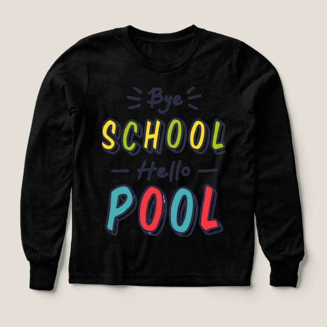 Mädchen Schwarzes Sommer-Vibe Sweatshirt (Design Vorderseite)