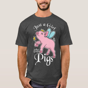 Mädchen Schweine LoverFarmer Girl Premium 5690 T-Shirt