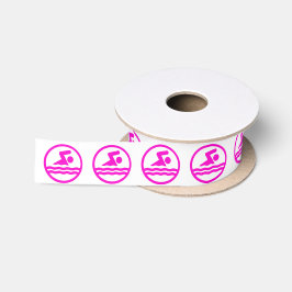 Mädchen Schwimmen und Tauchen Schwimmer Pink Schwi Satinband