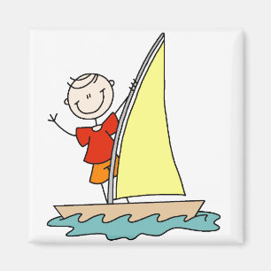 Mädchen-Segeln-Magnet Magnet