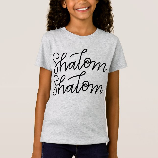 Mädchen shalom shalom Shirt (Vorderseite)