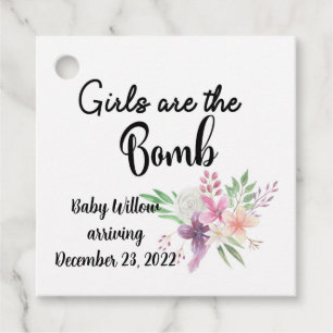 Mädchen sind die Bombe, Baby kommt zu Gunsten Mark Geschenkanhänger