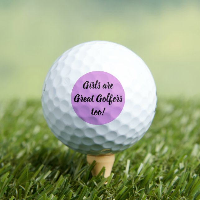 Mädchen sind zu Lila Niedliche Golfer Golfball (Insitu T-Shirt)