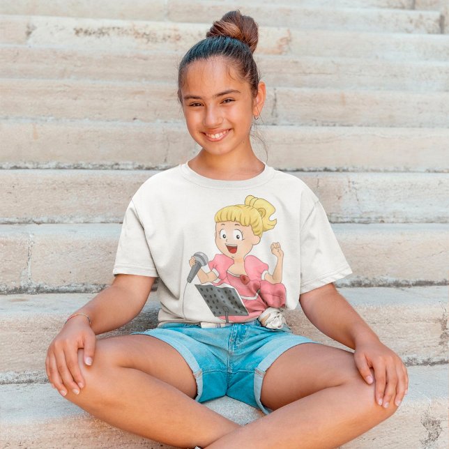 Mädchen singt T-Shirt (Von Creator hochgeladen)