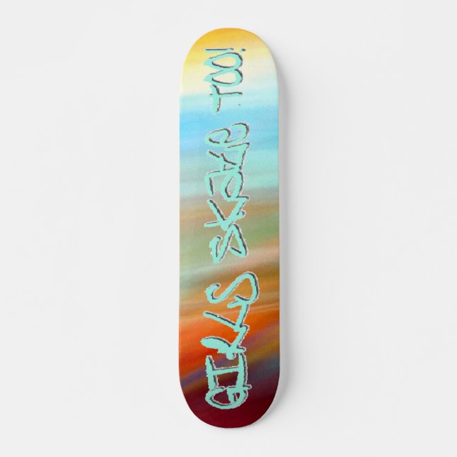 Mädchen-Skate auch! - MehrfarbenSkateboard Skateboard (Vorne)