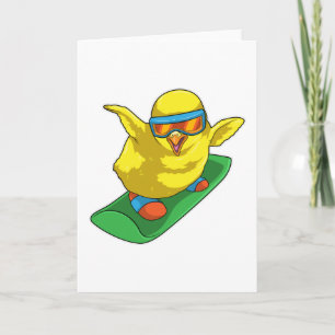 Mädchen Snowboarder Snowboard Karte