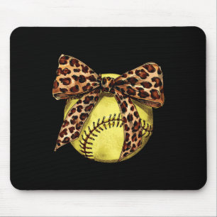 Mädchen Softll Leopard Tierdruck Bogen Band Mama D Mousepad