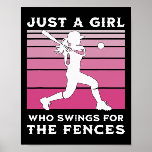 Mädchen Softll Nur Ein Mädchen, Das Für Die Zäune Poster