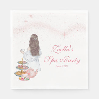 Mädchen-Spa-Tag-Fancy-Teeparty-Serviette Serviette