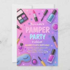 Mädchen-Spa-Verwöhnparty-Geburtstagseinladung Einladung