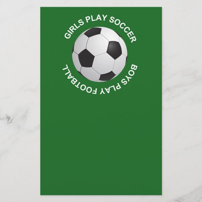 Mädchen spielen Fußball, Jungen spielen Fußball Flyer (Vorne)