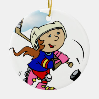 Mädchen-Spieler Keramik Ornament