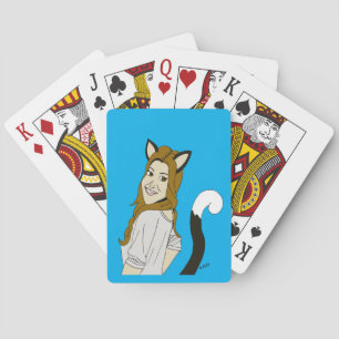 Mädchen Spielkarten