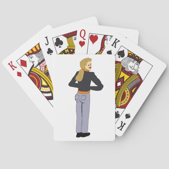 Mädchen  spielkarten (Rückseite)