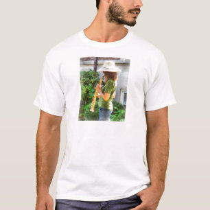 Mädchen spielt Saxophon T-Shirt