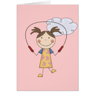 Mädchen-springendes Seil-T - Shirts und Geschenke