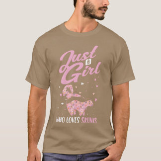 Mädchen Stinktliebhaber Süßes Tier vintage T-Shirt