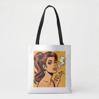 Mädchen Stoner | Comic- Pop-Art | Rauchende Lieben