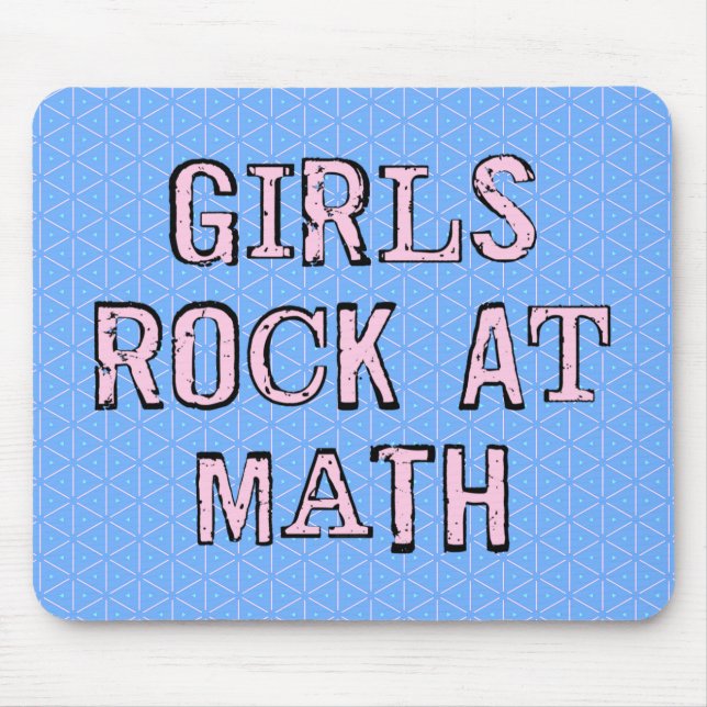 Mädchen stürzen in Mathe Mousepad (Vorne)