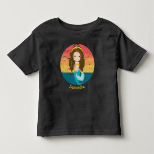 Mädchen-T-Shirt Kleine Meerjungfrau Kleinkind T-shirt