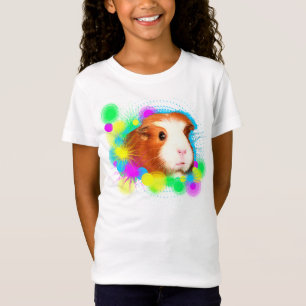 Mädchen T-Shirt mit Meerschweinchen
