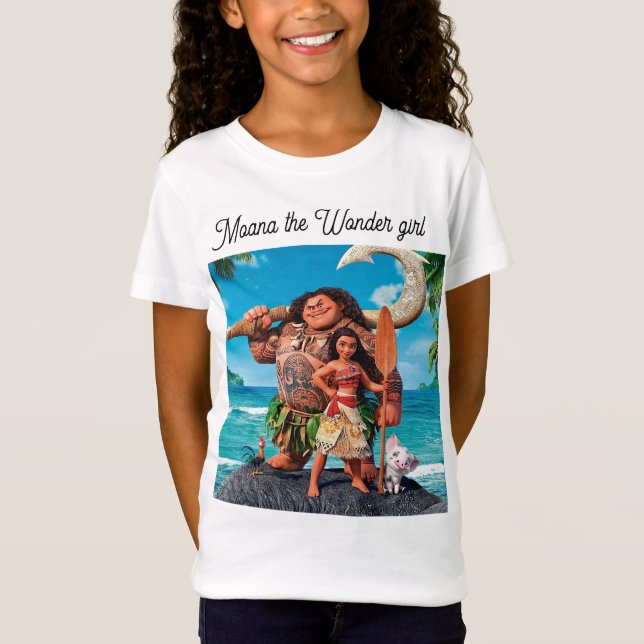 Mädchen T - Shirt moana das Wunderkind (Vorderseite)