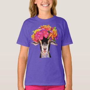 Mädchen T-Shirt Posey die Ziege.