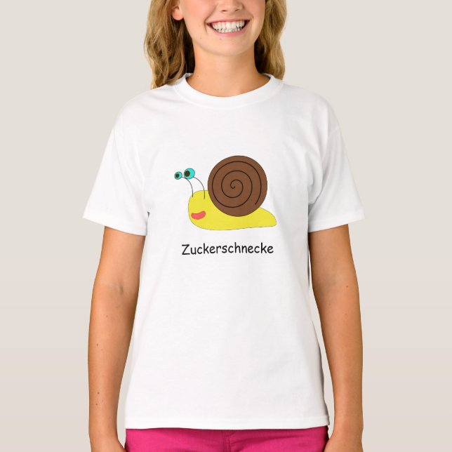 Mädchen T - Shirt "Zuckerschnecke" (Vorderseite)